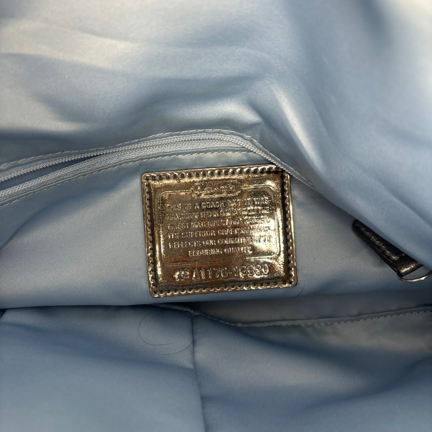 Coach Poppy Denim Shoulder Bag - Blue