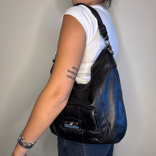 Coach Leather Kristen Hobo Bag - Black