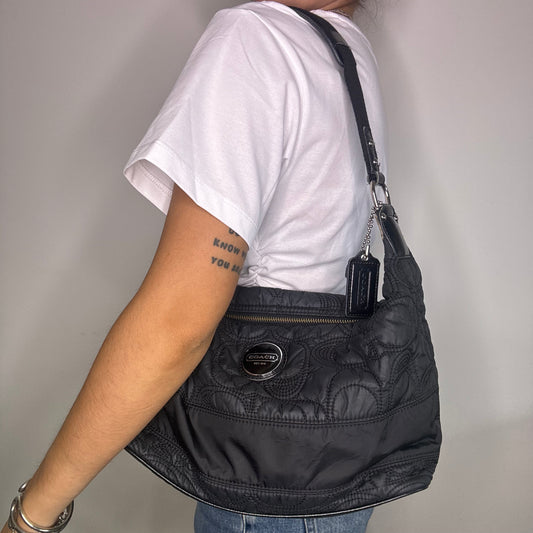 Coach Quilted Nylon Hobo Bag