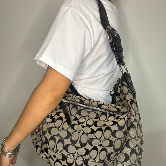 Coach Jumbo Shoulder Bag - Black