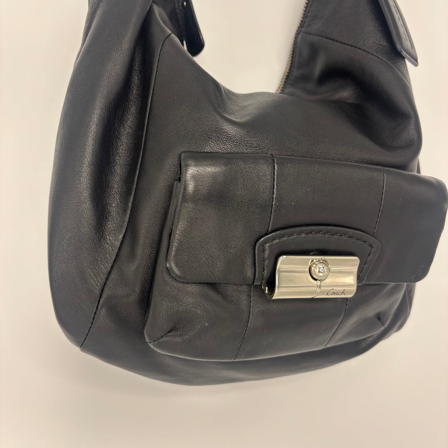 Coach Leather Kristen Hobo Bag - Black