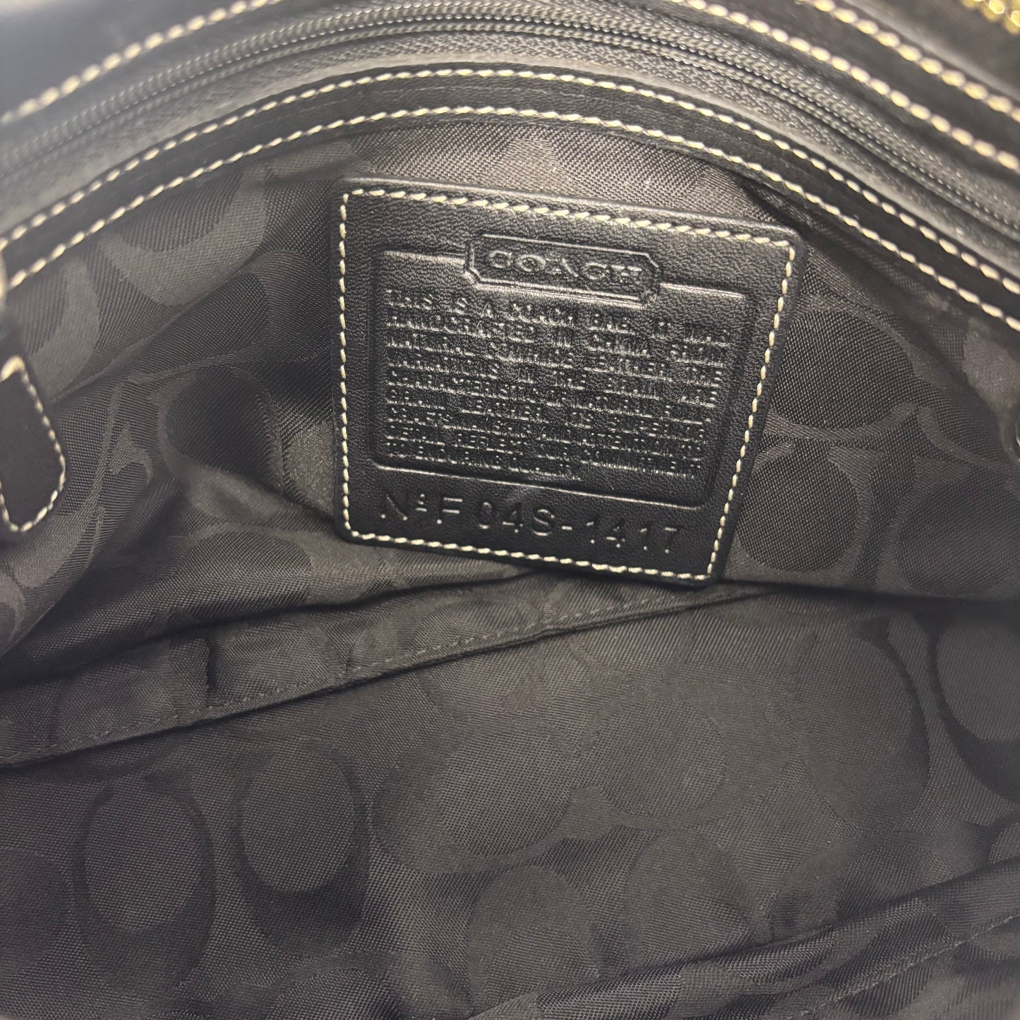 Coach East West Leather Bag - Black