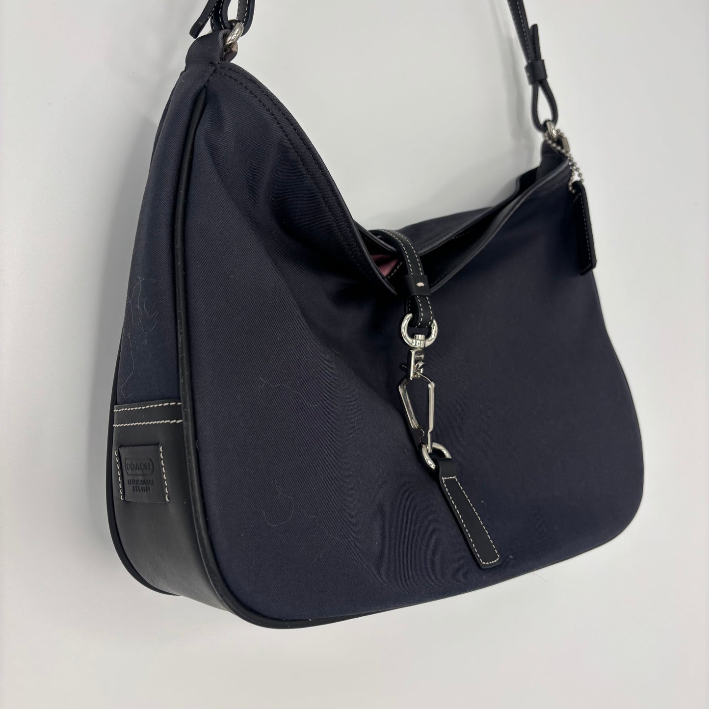 Coach Hampton Hobo - Navy/Black