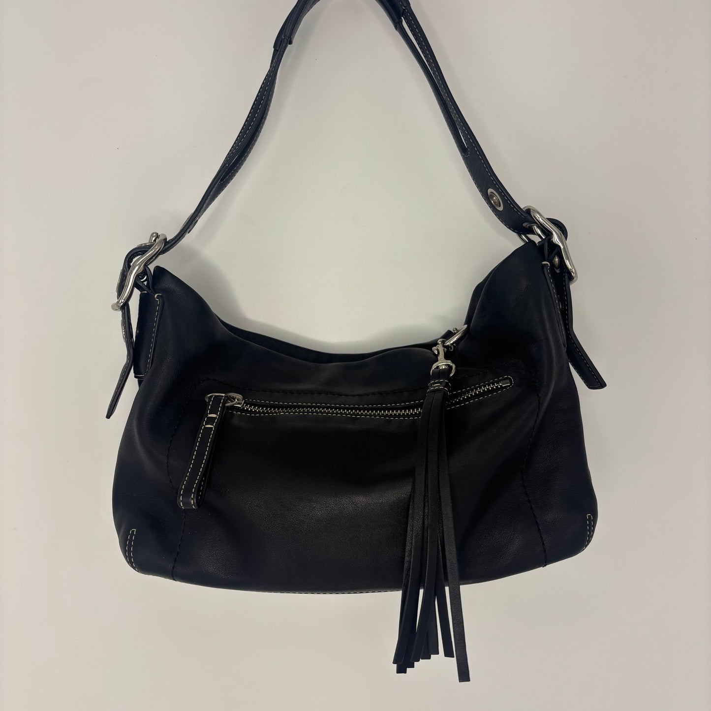 Coach East West Leather Bag - Black