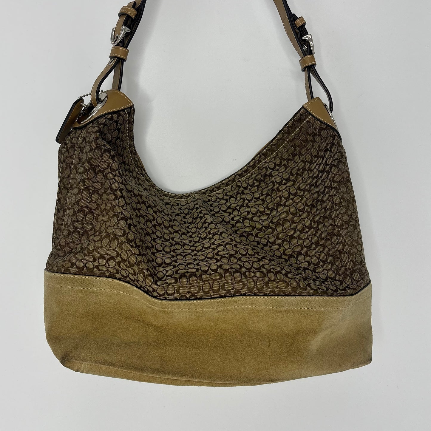 Coach Jacquard Shoulder Bag - Brown