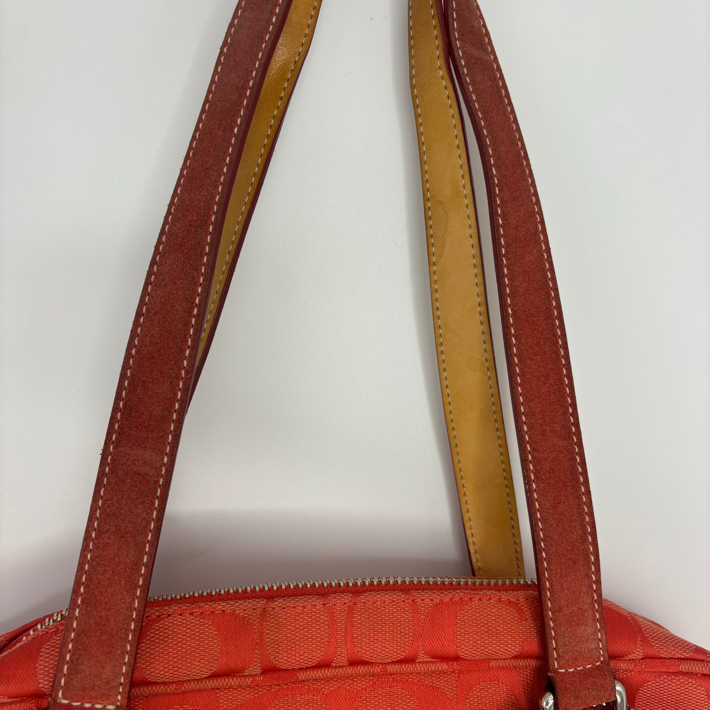 Coach Slimline Boston Bag - Red/Pink