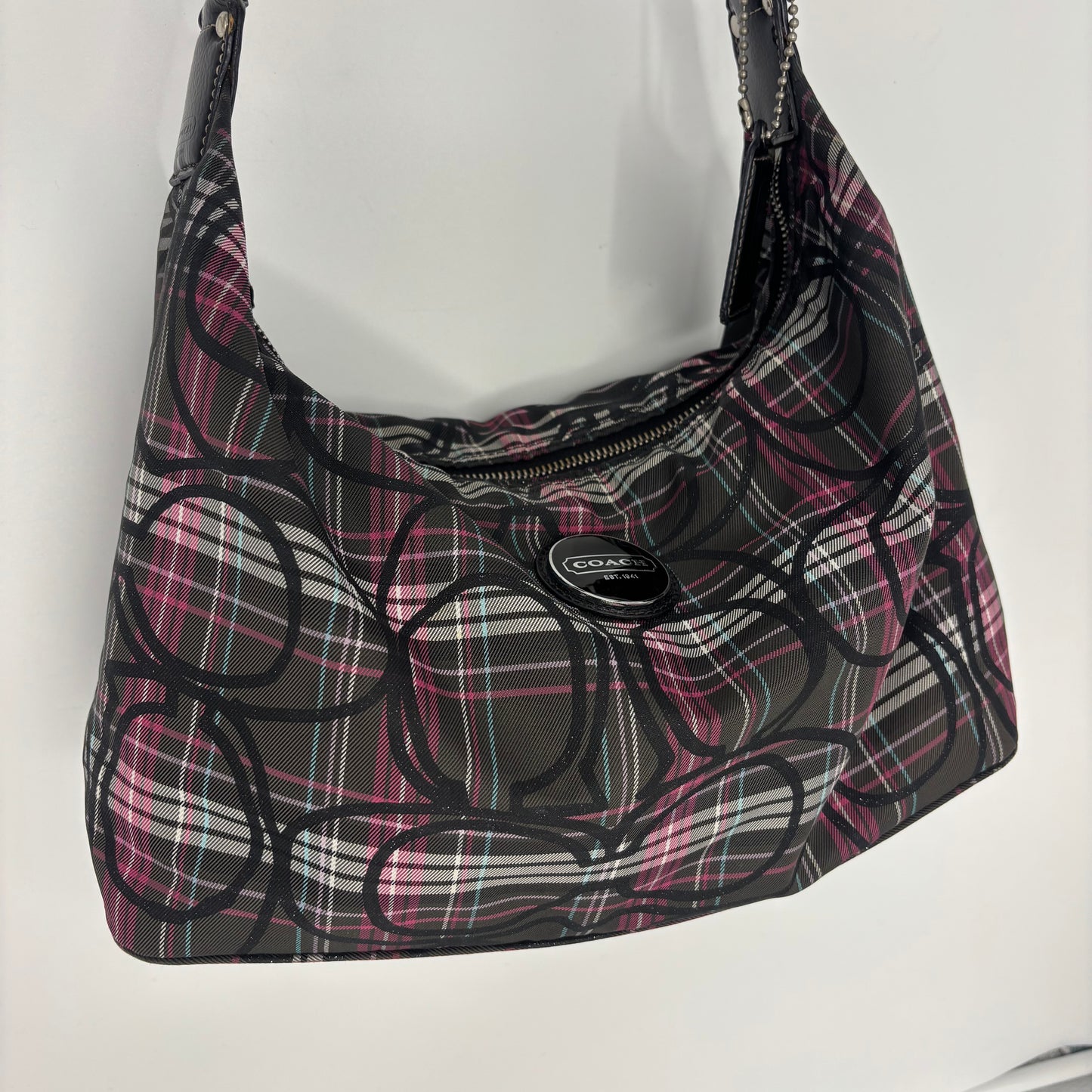 Coach Plaid Hobo - Multi Plaid