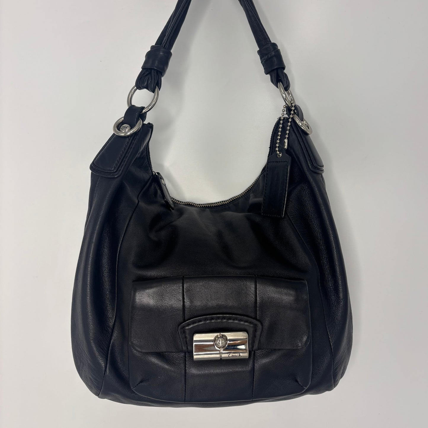 Coach Leather Kristen Hobo Bag - Black