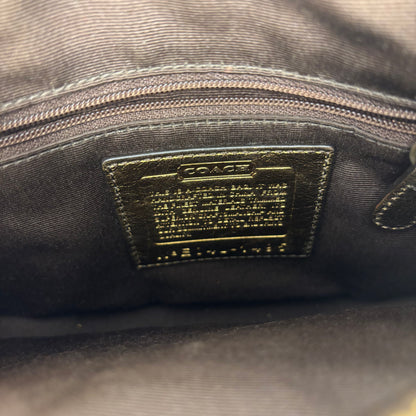 Coach Fall Edition Buckle Shoulder Bag - Gold/Brown