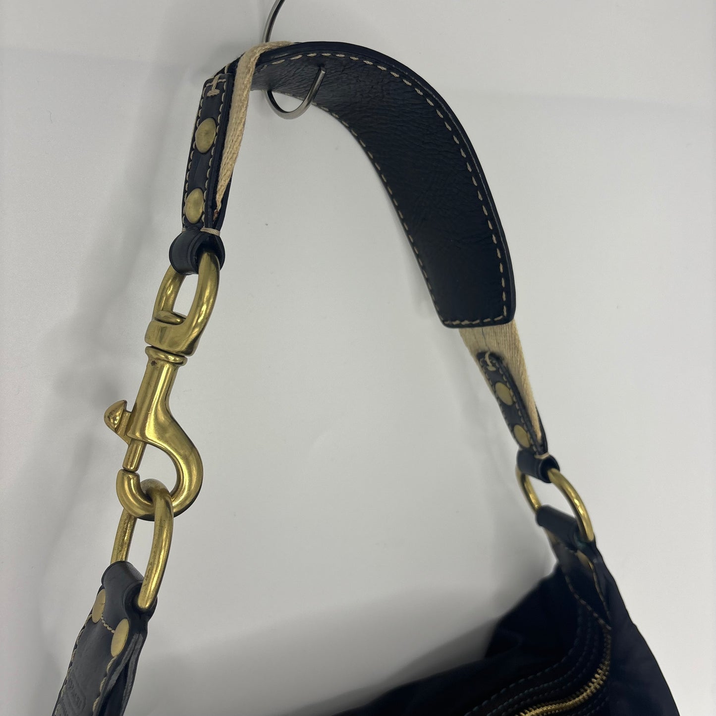 Coach Nylon Hobo Bag - Black