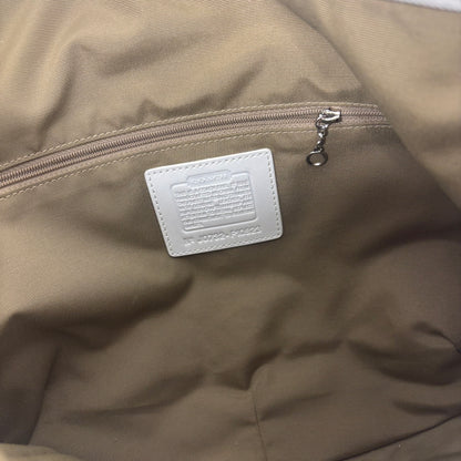 Signature Jacquard Hobo - White/Brown