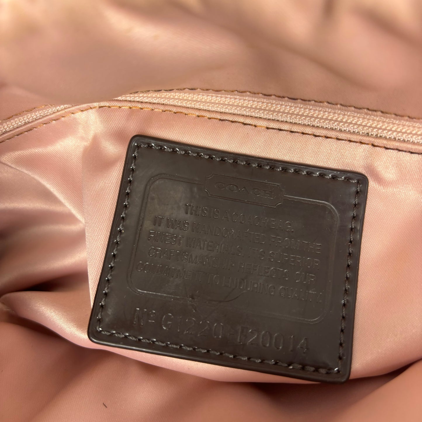 Coach Studded Signature Tote Bag - Brown/Gold