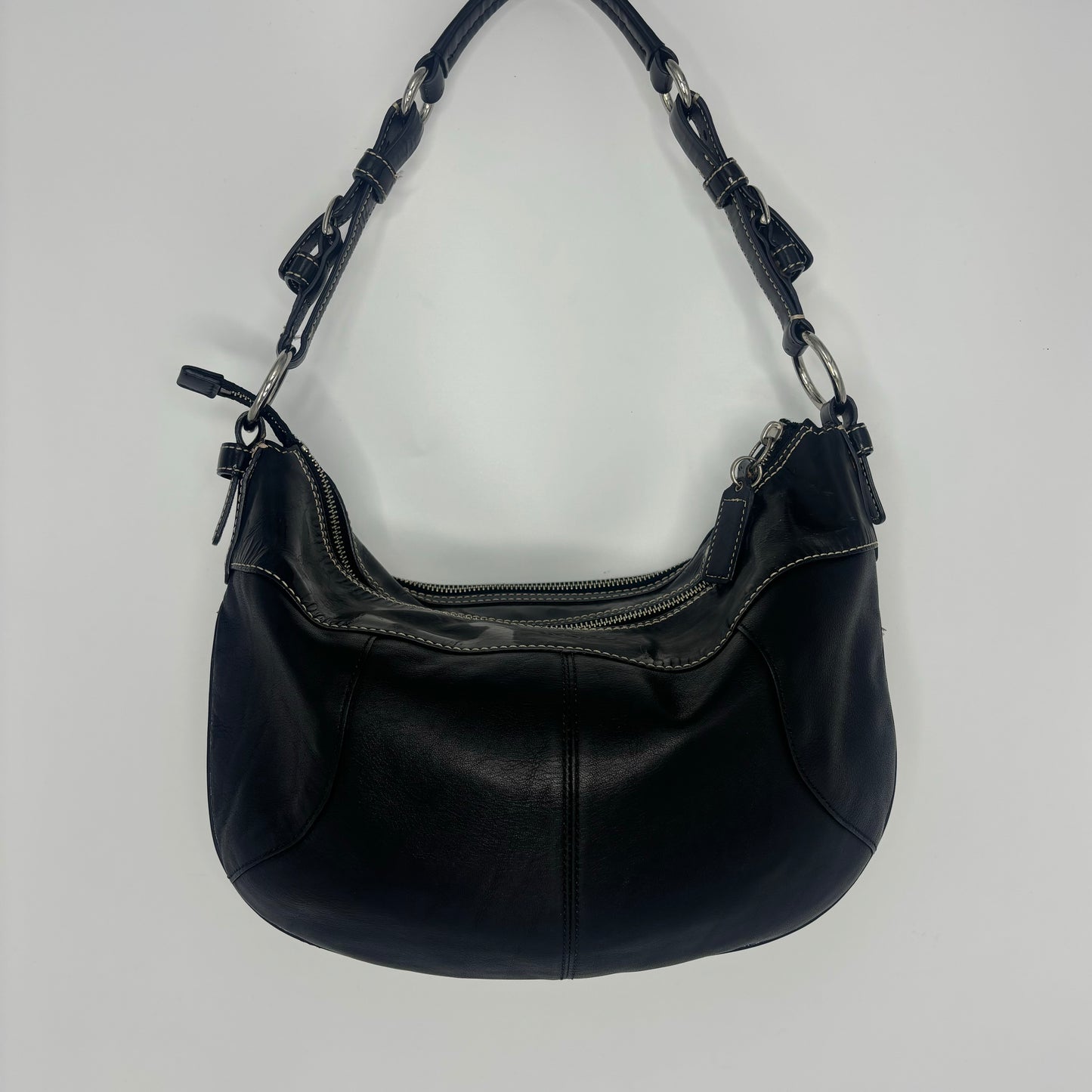 Coach Laura Patent Hobo - Black