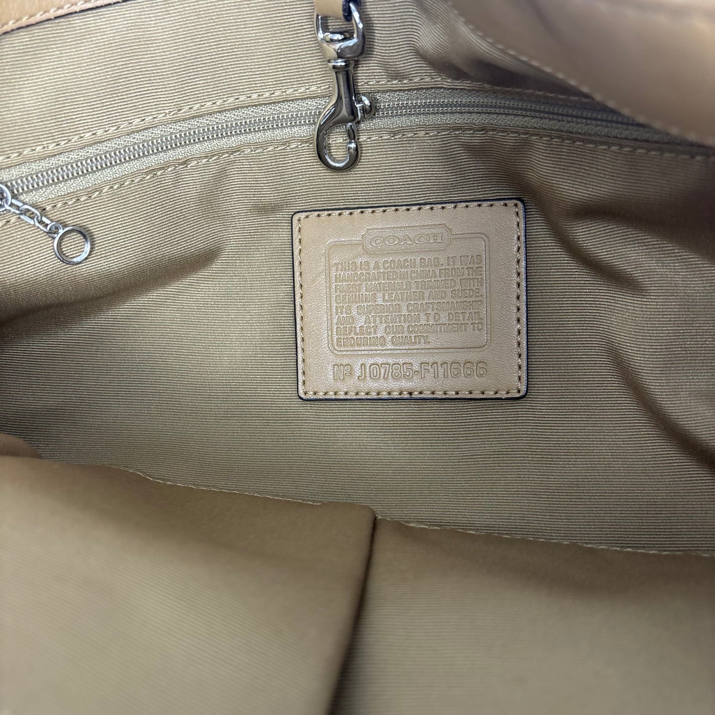 Coach Jacquard Shoulder Bag - Brown