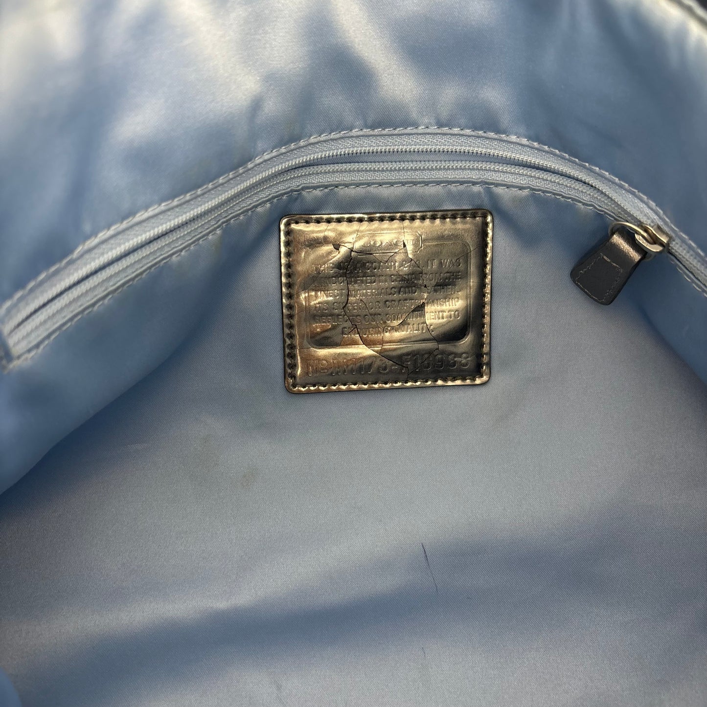 Coach Poppy Denim Tote - Blue