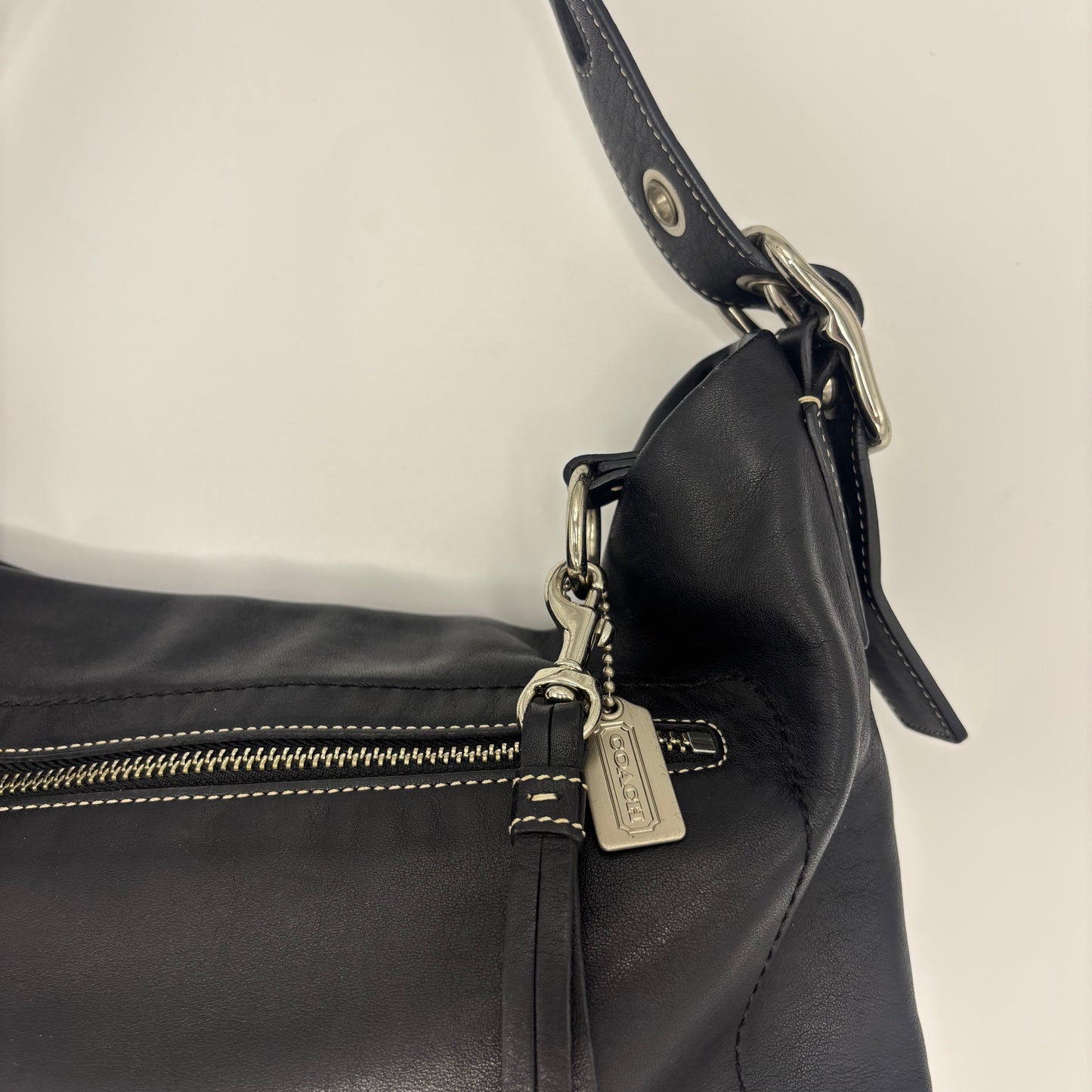 Coach East West Leather Bag - Black