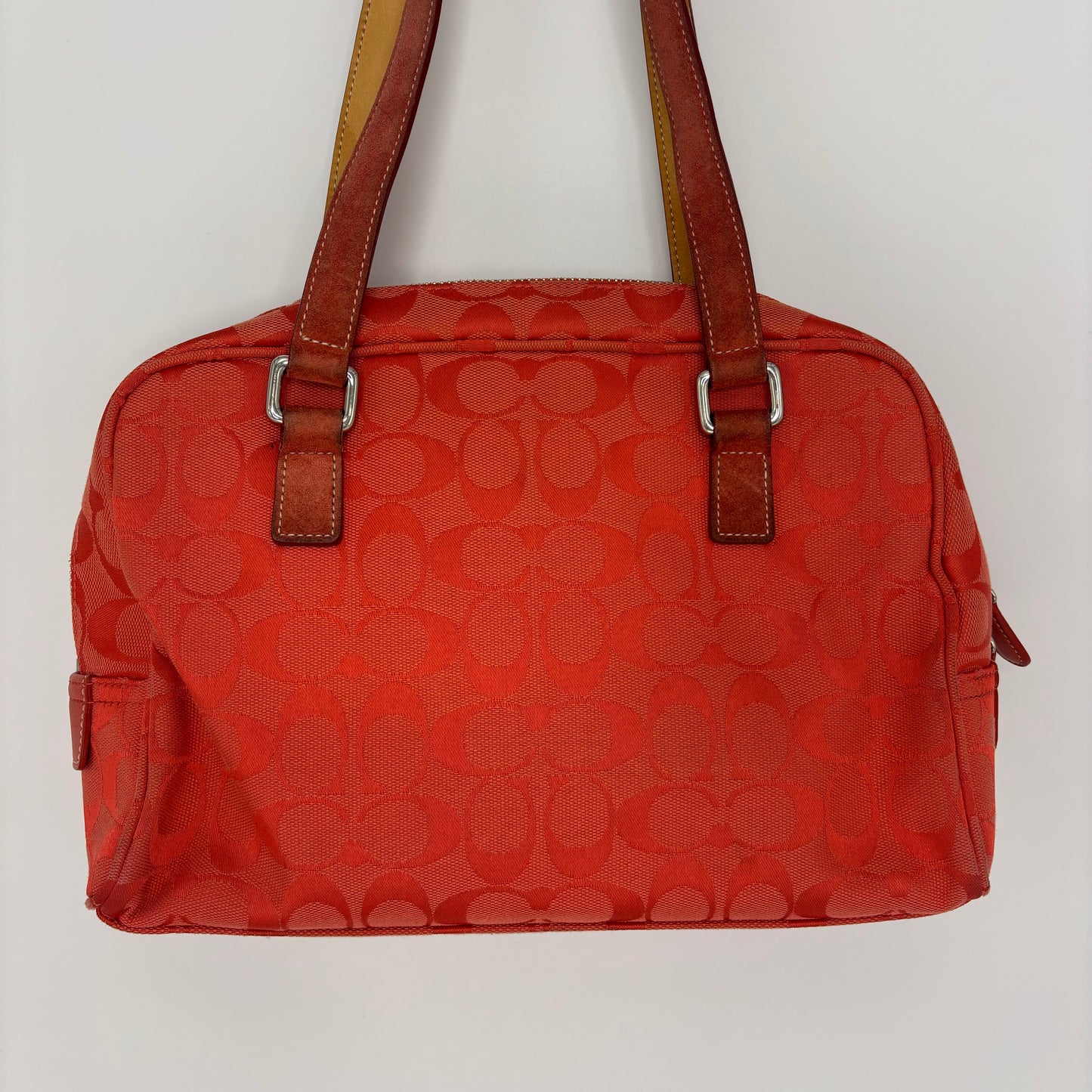 Coach Slimline Boston Bag - Red/Pink