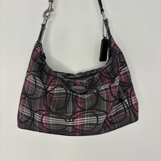 Coach Plaid Hobo - Multi Plaid