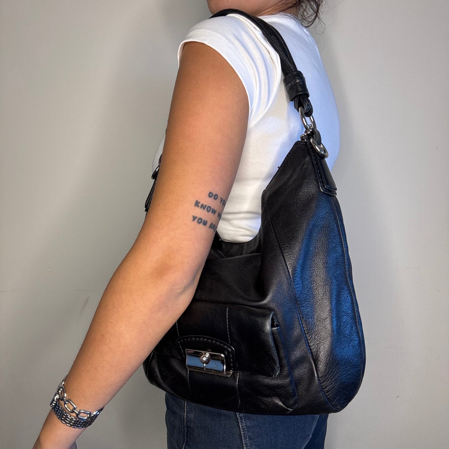 Coach Leather Kristen Hobo Bag - Black
