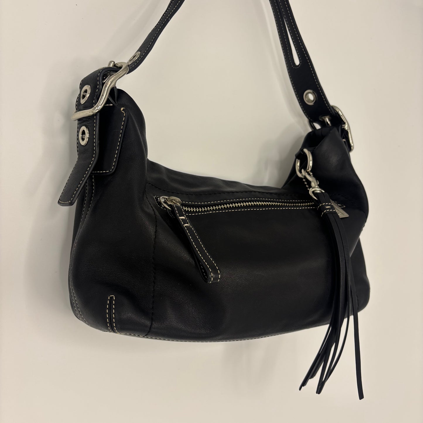 Coach East West Leather Bag - Black