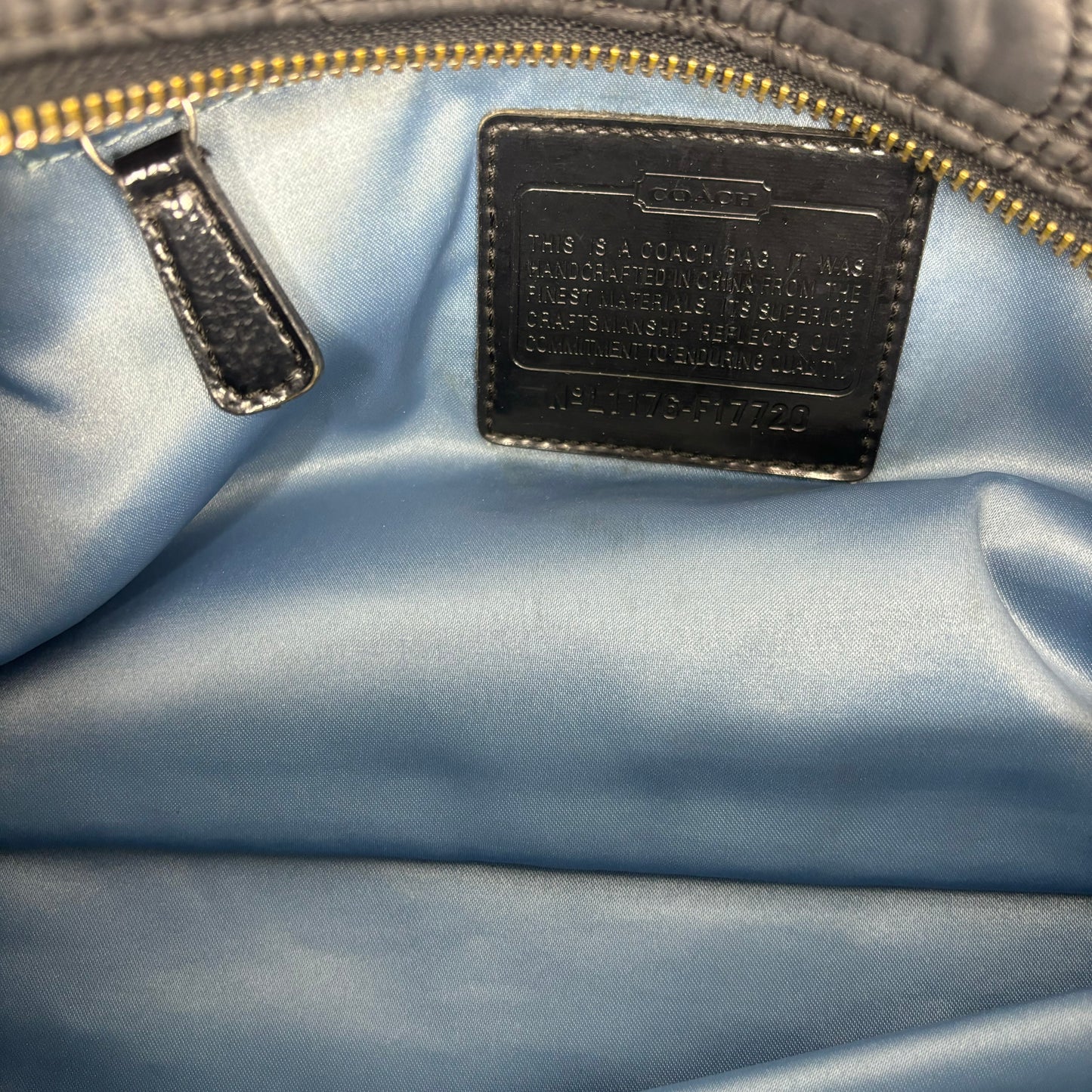 Coach Quilted Nylon Hobo Bag