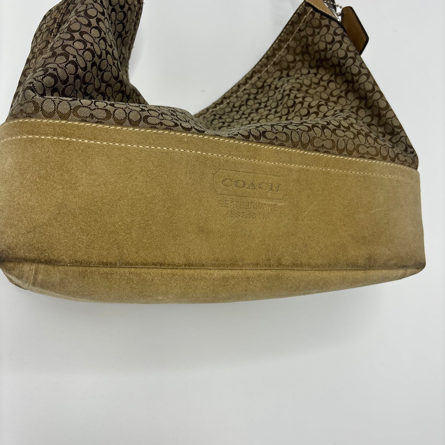 Coach Jacquard Shoulder Bag - Brown