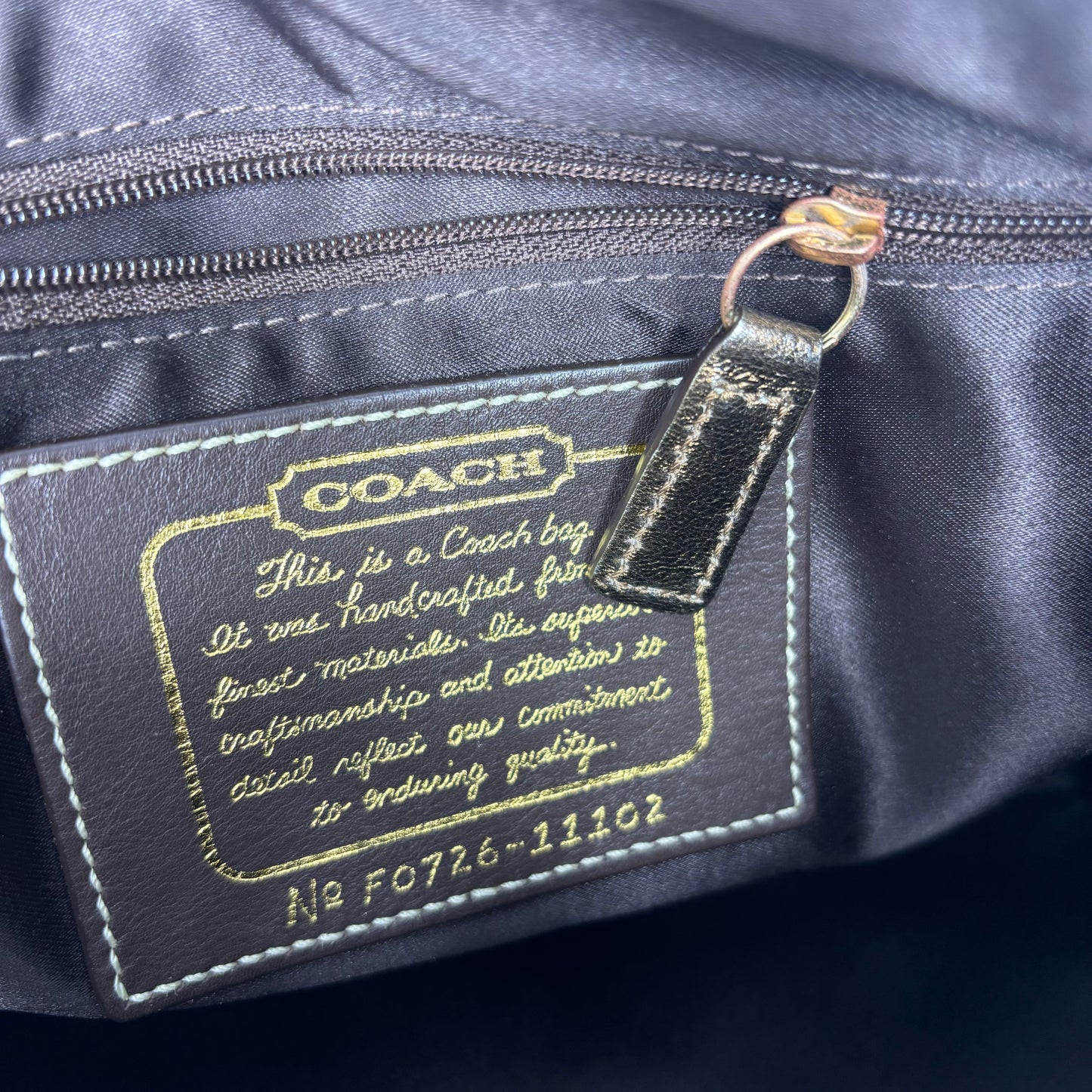 Coach Boston Shoulder Bag - Brown/Gold