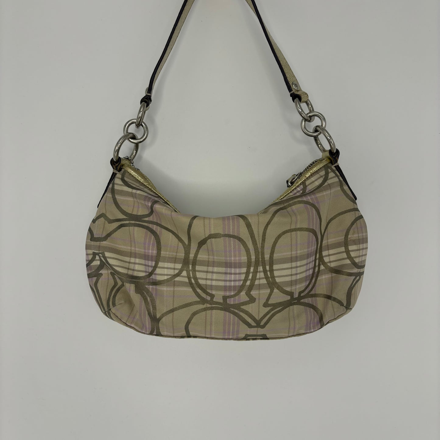 Coach Signature Demi Shoulder Bag - Pastel Plaid