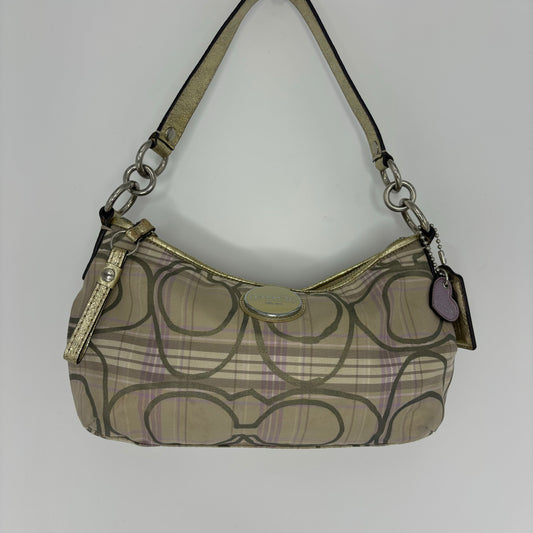 Coach Signature Demi Shoulder Bag - Pastel Plaid
