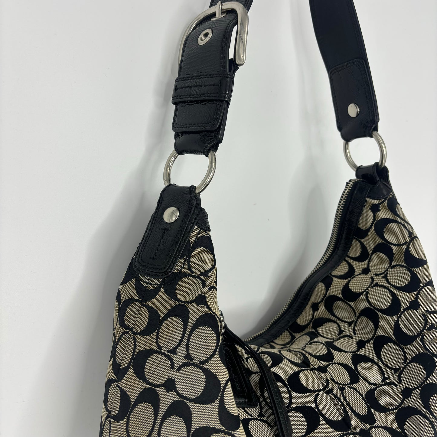 Coach Jumbo Shoulder Bag - Black