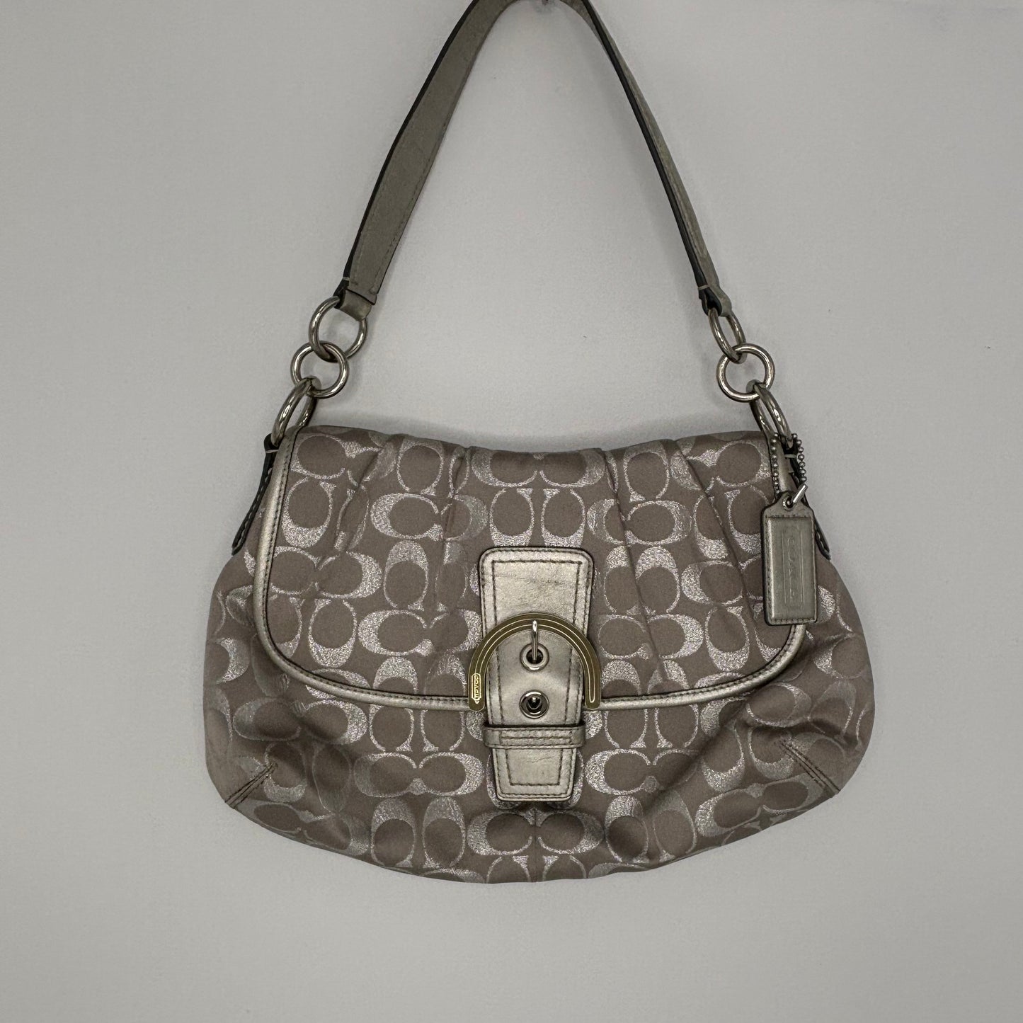 Coach Signature Pleated Soho - Silver