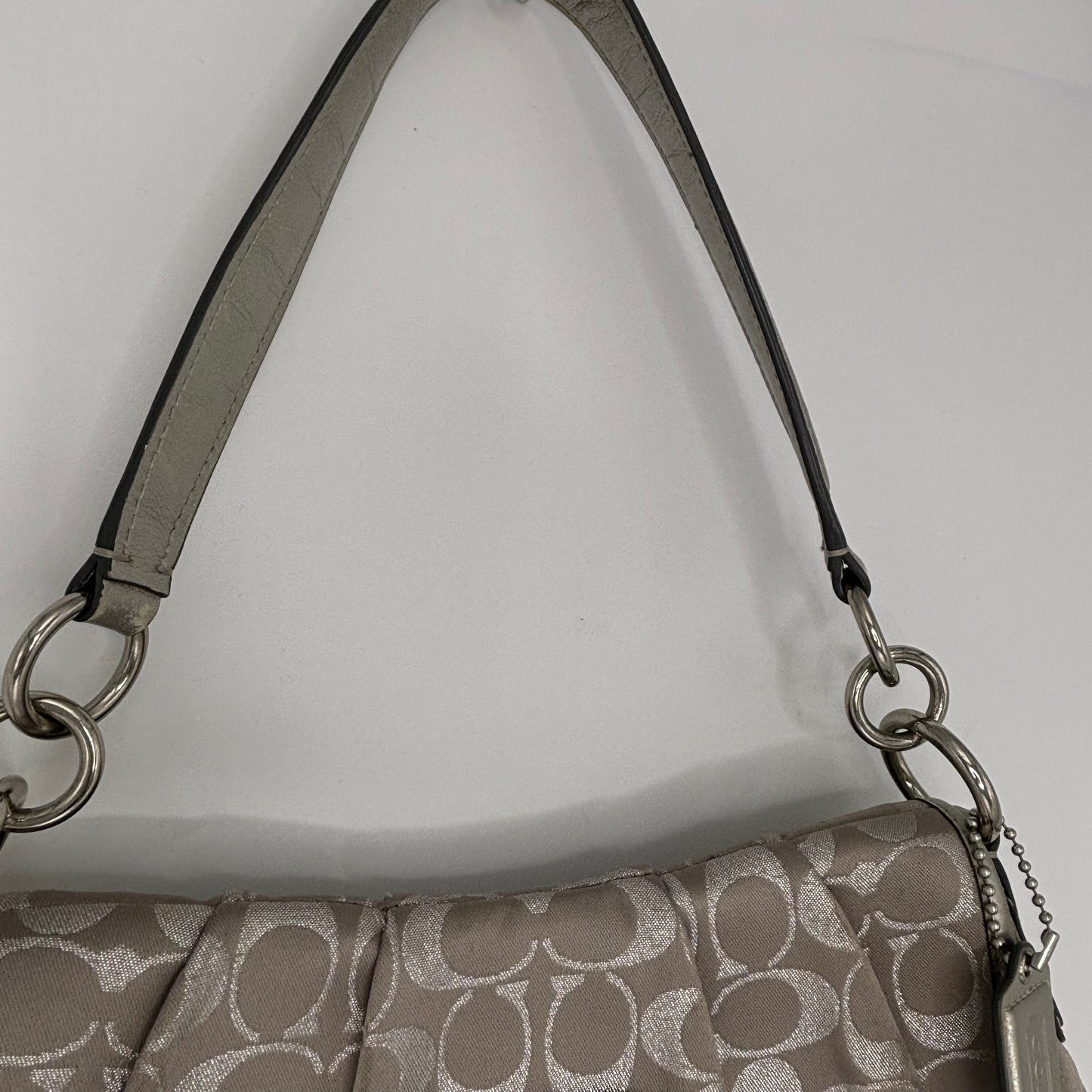 Coach Signature Pleated Soho - Silver