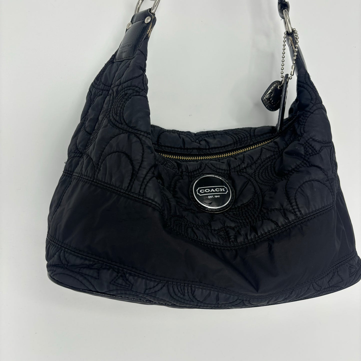 Coach Quilted Nylon Hobo Bag