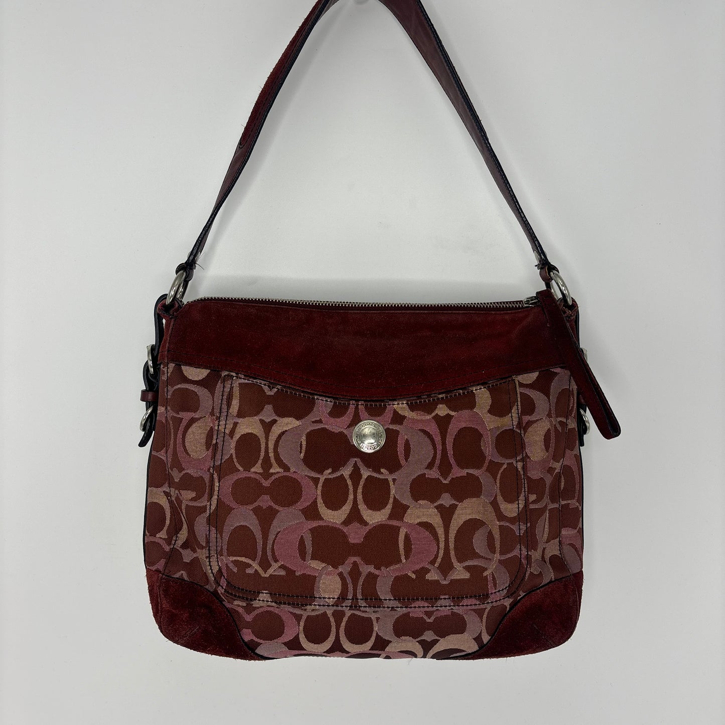 Coach Chelsea Optic Shoulder Bag - Pink/Red
