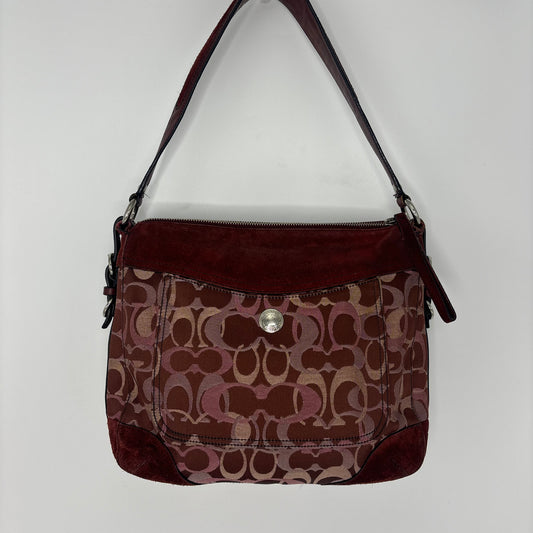 Coach Chelsea Optic Shoulder Bag - Pink/Red