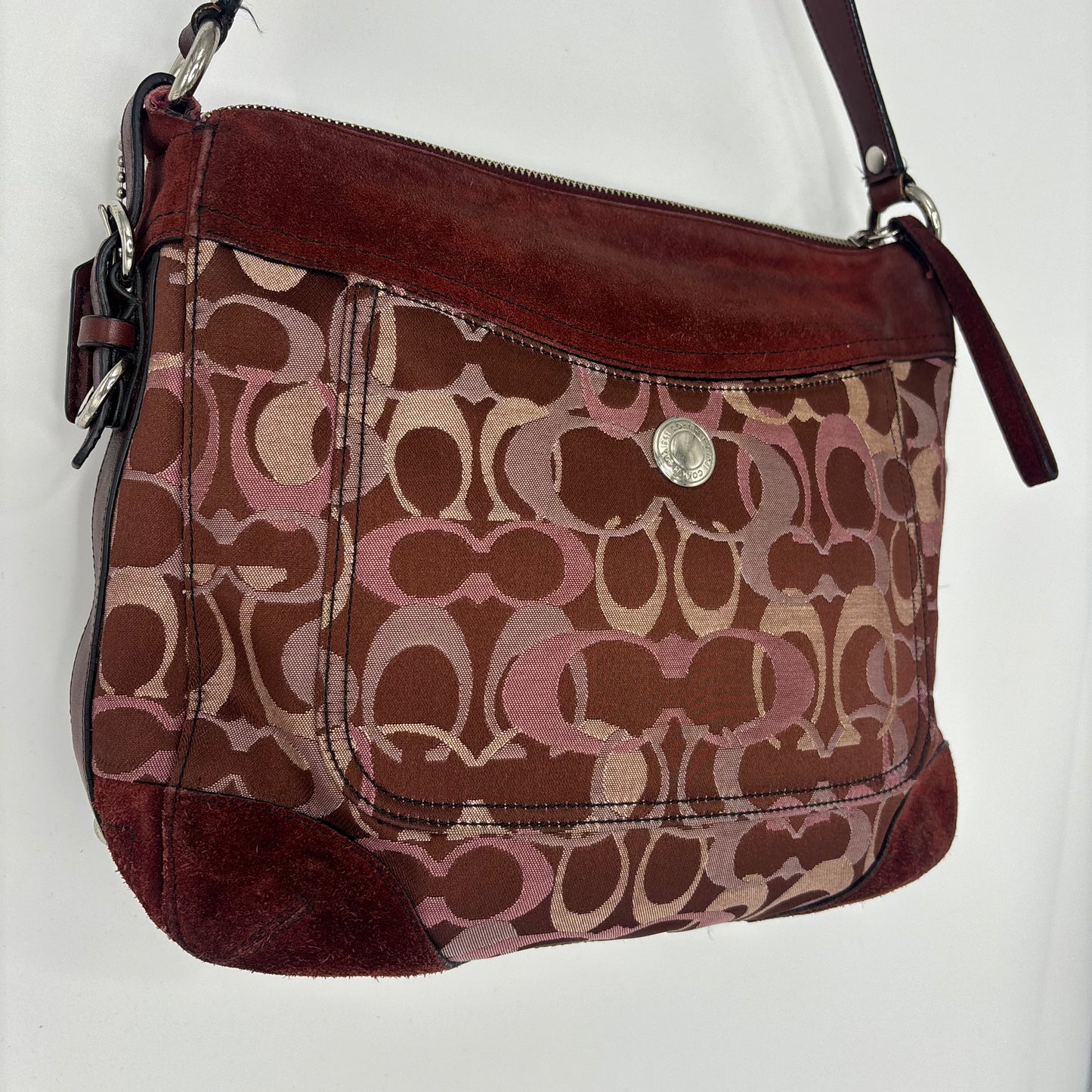 Coach Chelsea Optic Shoulder Bag - Pink/Red