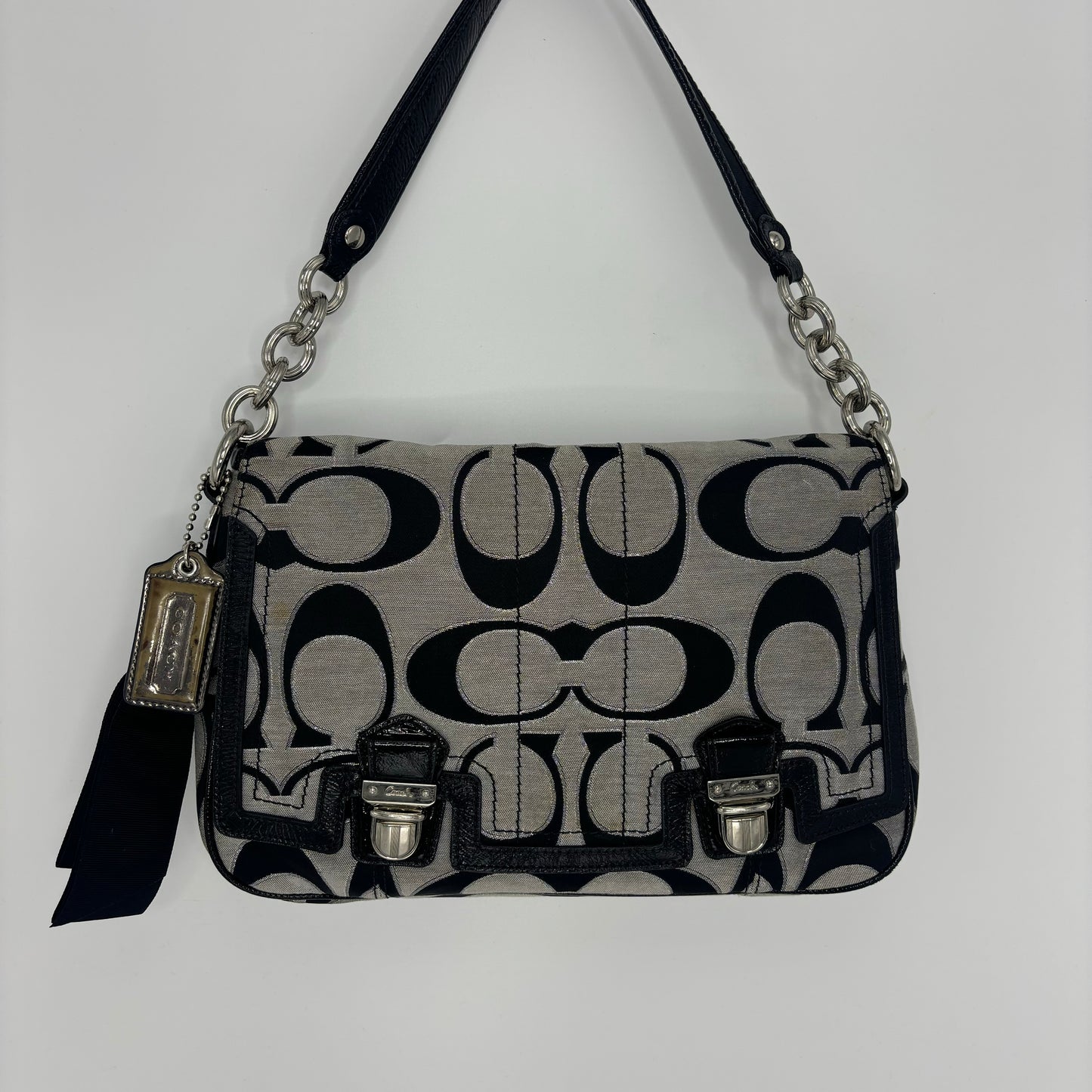 Coach Front Flap Poppy - Black