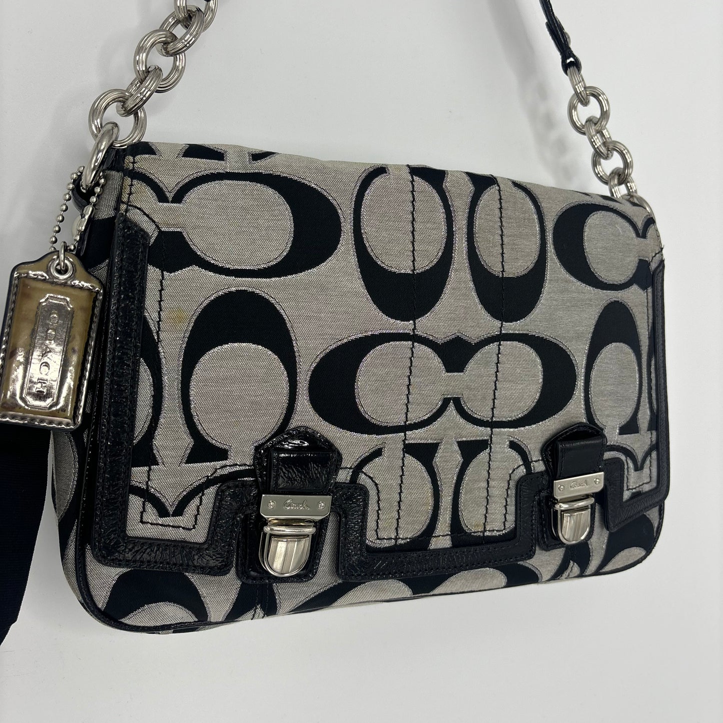 Coach Front Flap Poppy - Black