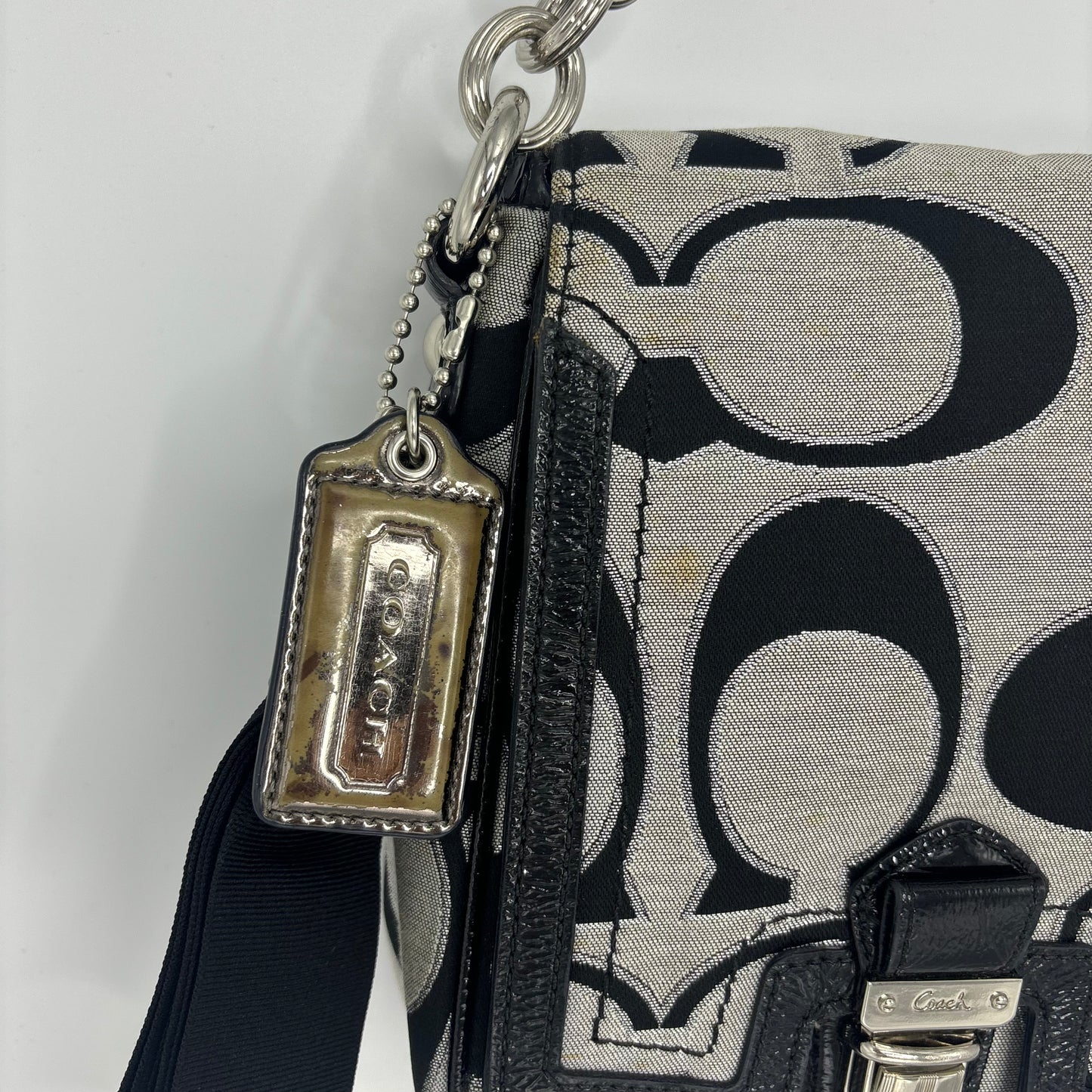 Coach Front Flap Poppy - Black