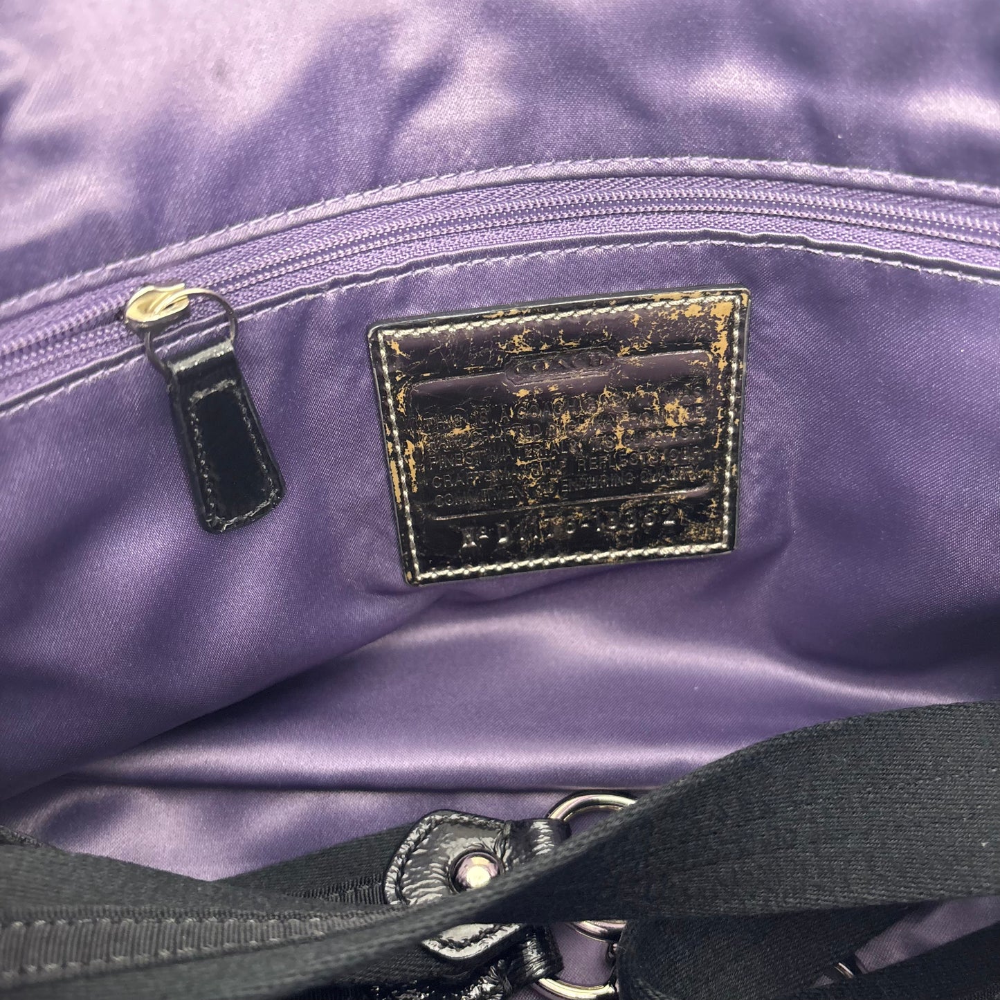 Coach Front Flap Poppy - Black