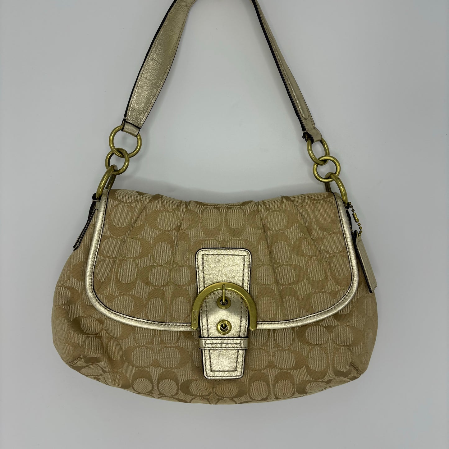 Coach Signature Pleated Soho - Cream