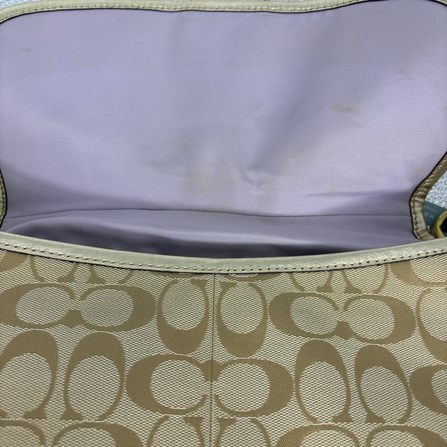 Coach Signature Pleated Soho - Cream