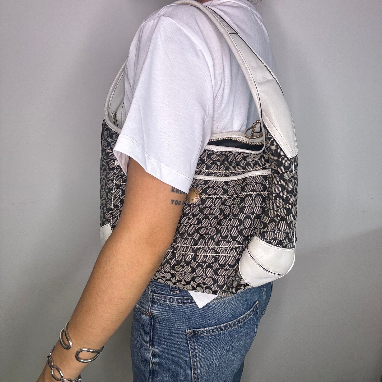 Coach Ergo Shoulder Bag - Black/White